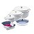 Kit Conjunto Caçarola e Assadeira Hercules Revestimento Ceramico Indução Branca 3L + 4,3L + 6,8L + 3,5L - Imagem 1