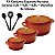 Kit Conjunto Caçarola Hercules Revestimento Ceramico Indução Laranja 2,4L + 4,3L + 6,8L + Utensilios De Silicone - Imagem 4