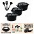Kit Conjunto Caçarola Hercules Revestimento Ceramico Indução Preta 2,4L + 2,4L + 2,4L + Utensilios De Silicone - Imagem 4