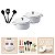 Kit Conjunto Caçarola Hercules Revestimento Ceramico Indução Branca 4,3L + 4,3L + Utensilios De Silicone - Imagem 3