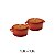 Kit Conjunto Caçarola Hercules Revestimento Ceramico Indução Laranja 1,3L + 1,3L - Imagem 2
