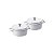 Kit Conjunto Caçarola Hercules Revestimento Ceramico Indução Branca 1,3L +1,3L - Imagem 1