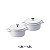 Kit Conjunto Caçarola Hercules Revestimento Ceramico Indução Branca 1,3L +1,3L - Imagem 2