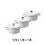 Kit Conjunto Caçarola Hercules Revestimento Ceramico Indução Branca 1,3L + 1,3L + 1,3L - Imagem 2