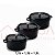 Kit Conjunto Caçarola Hercules Revestimento Ceramico Indução Preto 1,3L + 1,3L + 1,3L - Imagem 2