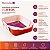 Assadeira Trevessa Hercules Retangular Laranja Antiaderente Ceramico 40X26cm 7L - Imagem 3