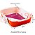 Assadeira Trevessa Hercules Retangular Laranja Antiaderente Ceramico 40X26cm 7L - Imagem 2