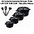 Kit Conjunto Caçarola Hercules Revestimento Ceramico Indução Preto 1,4L + 2,4L + 4,3L + 6,8L + Utensilios De Silicone - Imagem 4