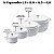 Kit Conjunto Caçarola Hercules Revestimento Ceramico Indução Branca 1,4L + 2,4L + 4,3L + 6,8L + Utensilios De Silicone - Imagem 4