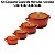 Kit Conjunto Caçarola Hercules Revestimento Ceramico Indução Laranja 1,4L + 2,4L + 4,3L + 6,8L - Imagem 4