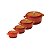 Kit Conjunto Caçarola Hercules Revestimento Ceramico Indução Laranja 1,4L + 2,4L + 4,3L + 6,8L - Imagem 1