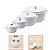 Kit Conjunto Caçarola Hercules Revestimento Ceramico Indução Branca 1,4L + 2,4L + 4,3L + 6,8L - Imagem 4