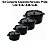 Kit Conjunto Caçarola Hercules Revestimento Ceramico Indução Preto 1,4L + 2,4L + 4,3L + 6,8L - Imagem 2