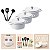 Kit Conjunto Caçarola Hercules Revestimento Ceramico Indução Branca 6,8L + 6,8L + 6,8L + Utensilios De Silicone - Imagem 4