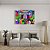 Quadro Canvas Gorila Colorido - Imagem 1