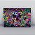 Quadro Canvas Caveira Colorida - Imagem 2
