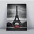 Quadro Canvas  Fusca Vermelho Torre Eiffel - Imagem 1