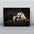 Quadro Canvas Cachorro  Preto e Branco - Imagem 1