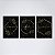 Trio Quadro Canvas Amor Fé Gratidão 1 - Imagem 1