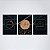 Trio Quadro Canvas Amor Fé Gratidão 2 - Imagem 1