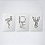 Trio Quadro Canvas Love Animais - Imagem 1
