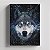 Quadro Canvas Lobo Olhos Azuis - Imagem 1