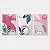 Trio Quadro Canvas Desenho Rosa - Imagem 1