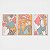 Trio Quadro Canvas Mulher Maquiada - Imagem 1