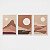 Trio Quadro Canvas Abstr Pink Desert - Imagem 1