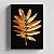 Quadro Canvas Folha preto dourada 2 - Imagem 1