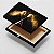 Quadro Canvas Pincel Preto e Dourado - Imagem 2