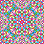 Sintético Emborrachado Mandala Dança das Cores 50cm - Imagem 1