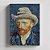 Quadro Canvas Self-Portrait With Grey Felt Hat - Imagem 1