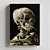 Quadro Canvas Head Of A Skeleton With A Burning Cigarette - Imagem 1