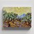 Quadro Canvas Olive Trees with Yellow Sky and Sun - Imagem 1