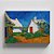 Quadro Canvas Three White Cottages at Saintes-Maries on Posterlounge - Imagem 1