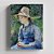 Quadro Canvas Peasant Girl with a Straw Hat - Imagem 1