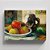 Quadro Canvas Still Life with Apples, a Pear, and a Ceramic Portrait Jug - Imagem 1