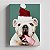 Quadro Canvas Cachorro Gorro de Natal 052 - Imagem 1