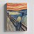 Quadro Canvas The Scream 40cmX60cm Borda Infinita CHASSI 2cm OUTLET - Imagem 1
