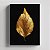 Quadro Canvas Folha dourada 40cmX60cm Borda Infinita CHASSI 2cm OUTLET - Imagem 1