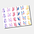 DTF UV Tamanho A5 (21x15cm) - Borboletas/Butterfly - Imagem 1