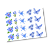 DTF UV Tamanho A5 (21x15cm) - Floral Azul Pastel - Imagem 1