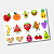 DTF UV Tamanho A5 (21x15cm) - Frutas Felizes - Imagem 1