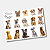 DTF UV Tamanho A5 (21x15cm) - Cachorros (VARIOS MODELOS) - Imagem 1