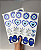 Adesivos Stickers Olho Grego - 30 unidades - Imagem 1
