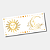 DTF UV para Caneca – Tamanho (20x9cm) – Sol e Lua - Imagem 1