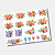 DTF UV Tamanho A5 (21x15cm) - Flores - Imagem 1