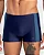 SUNGA BOXER LISA COM RECORTE LATERAL AZUL MARINHO - Imagem 1