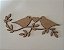 Aplique passarinho galho em MDF - 15 cm MOD1 - Imagem 1